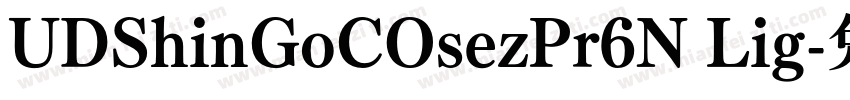 UDShinGoCOsezPr6N Lig字体转换